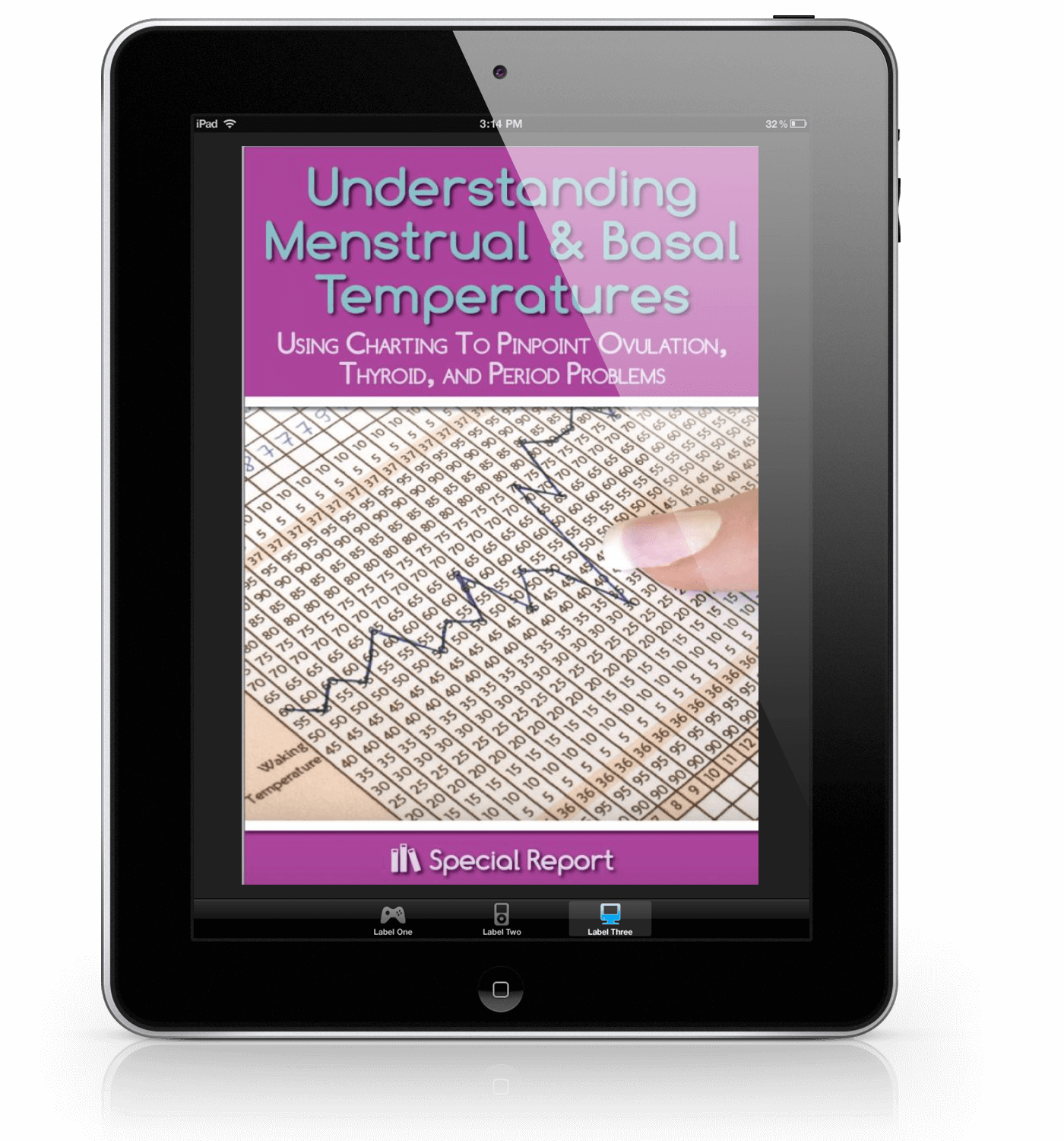 Menstrual cycle charting for pcos 3D cover 